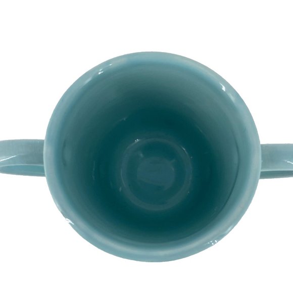 Teleflora Migi Mug Blue Ceramic 2 Handled Zoo Animals Elephant Giraffe Lion Baby - Picture 6 of 8